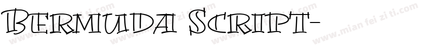 Bermuda Script字体转换